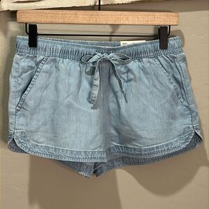 Jean Short Low Rise Soft Shortie Dolphin Light Blue Women So Kohl Elastic Summer
